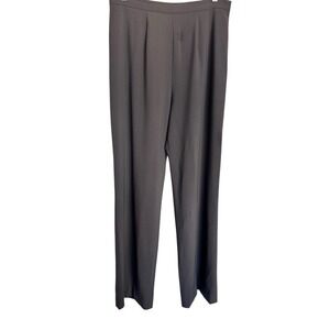 TSE Wool Designer Pants Women's 12 Black Straight Leg Designer Workwear Timeless